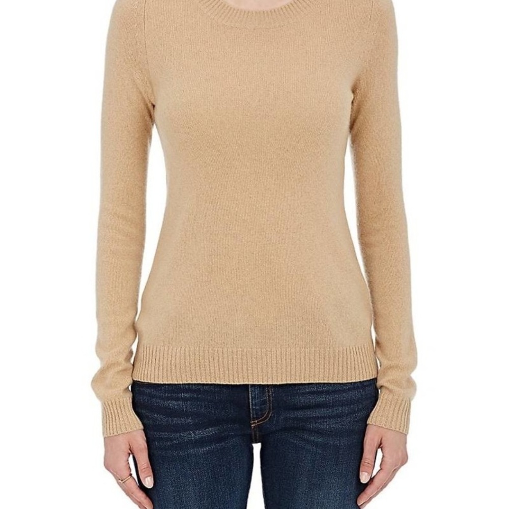 Tan Barneys New York Cashmere Sweater Small